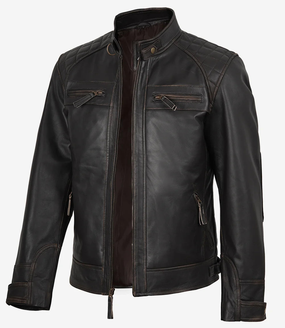 HADE PICKS #6534 Men's Vintage Dark Brown