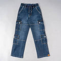 HIDE PICKS #6537 Denim Cargo Boys Pants