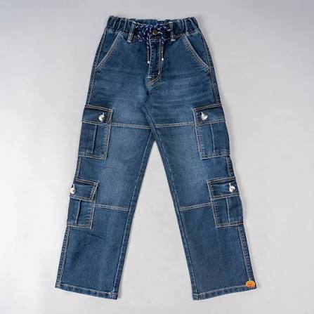 HIDE PICKS #6537 Denim Cargo Boys Pants